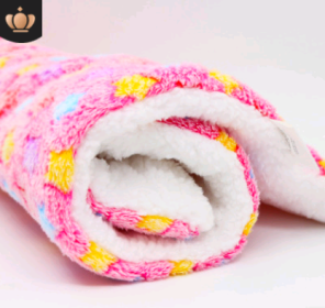 Cute Cat Blankets Dog Pet Mat (Option: Pink starry sky-S50x30)